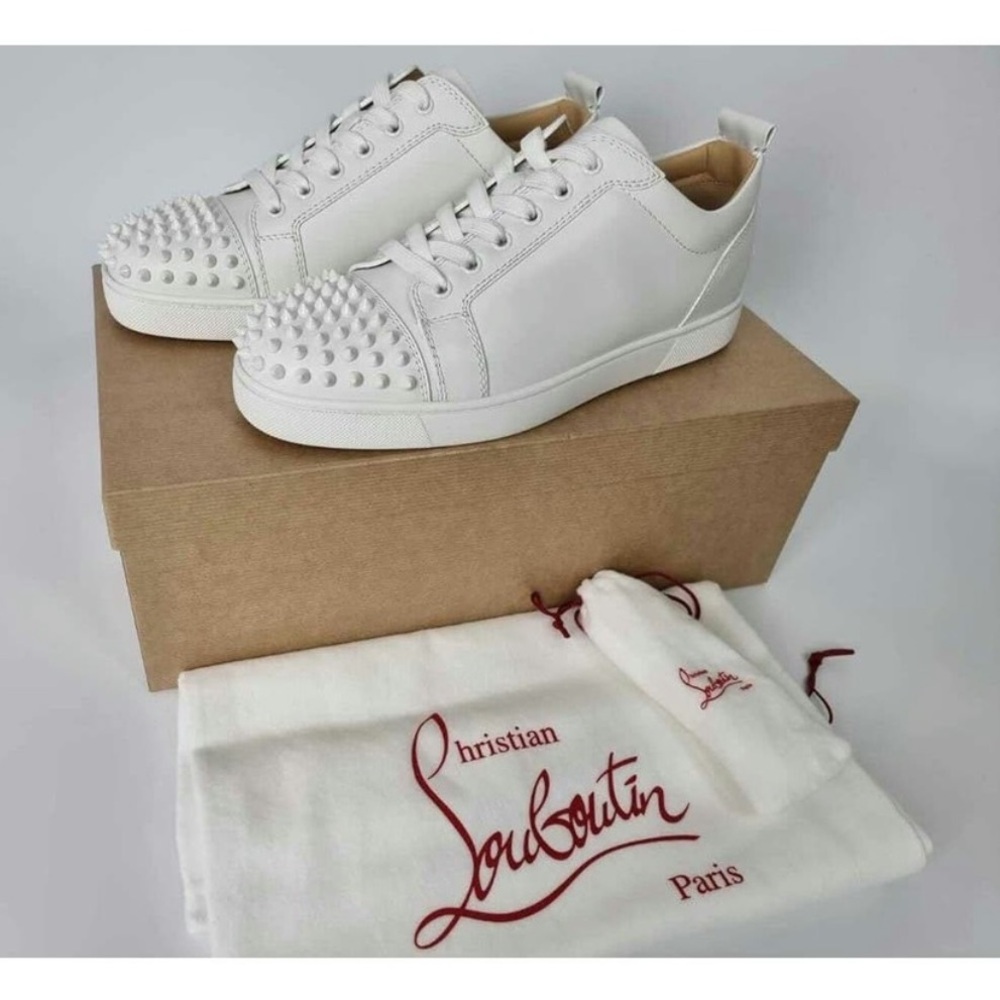 Christian Louboutin White Studded Men's Sneakers
